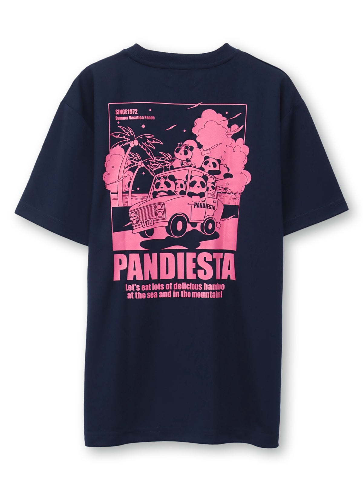【PANDIESTA JAPAN】“サマーバケーションパンダ”DRYメッシュ素材Tシャツ