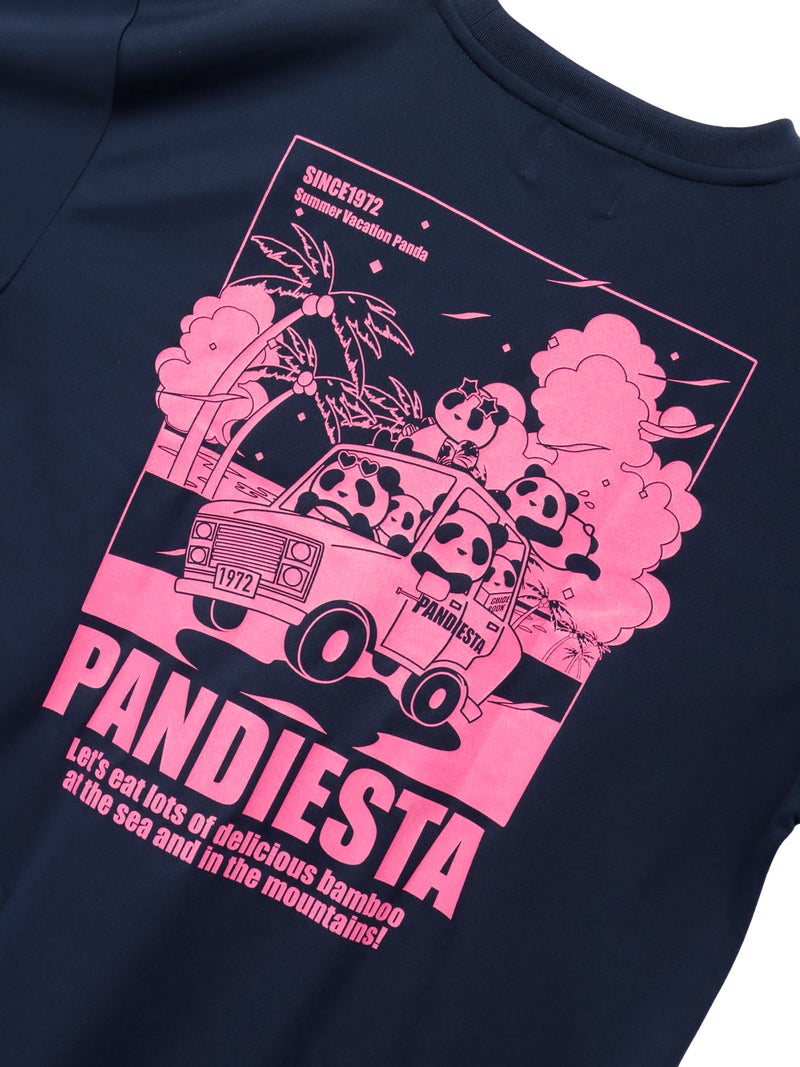 【PANDIESTA JAPAN】“サマーバケーションパンダ”DRYメッシュ素材Tシャツ