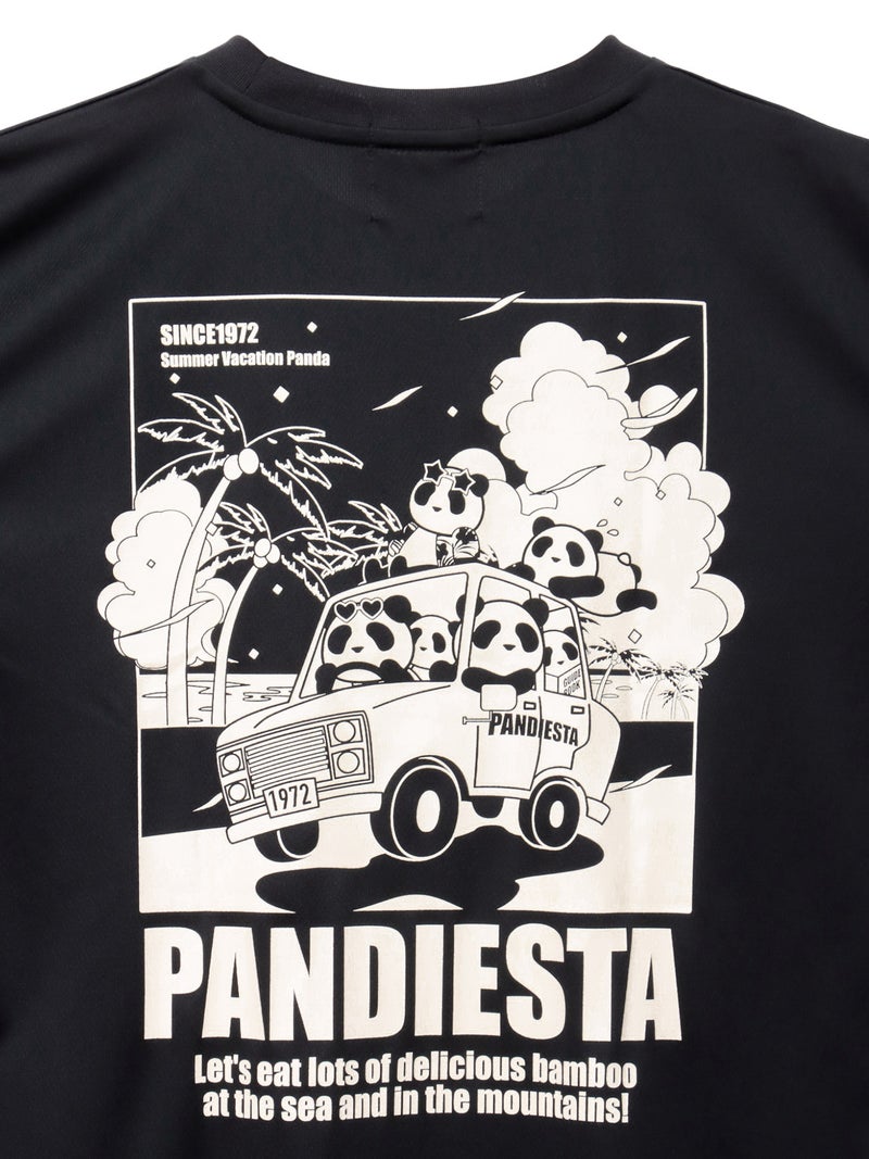 【PANDIESTA JAPAN】“サマーバケーションパンダ”DRYメッシュ素材Tシャツ