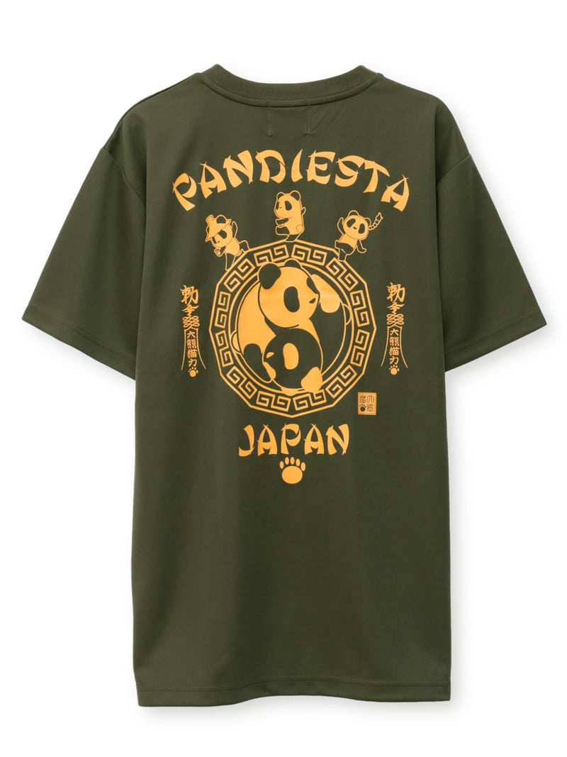 【PANDIESTA JAPAN】“太陰太極パンダ”DRYメッシュ素材Tシャツ
