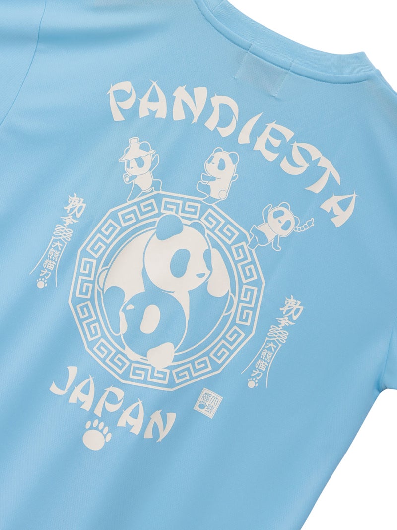 【PANDIESTA JAPAN】“太陰太極パンダ”DRYメッシュ素材Tシャツ