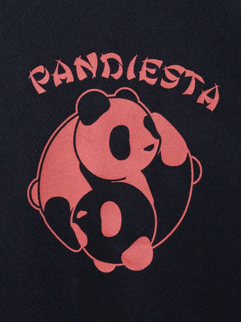 【PANDIESTA JAPAN】“太陰太極パンダ”DRYメッシュ素材Tシャツ