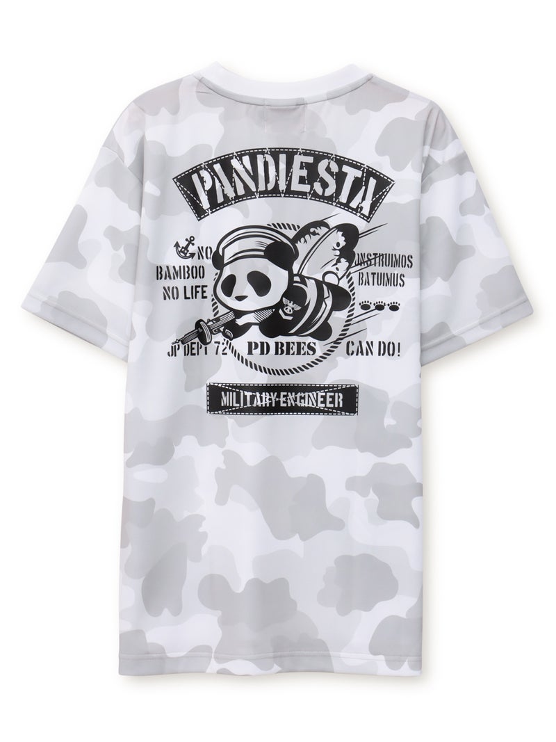 【PANDIESTA JAPAN】“シービーズパンダ”カモ柄DRYメッシュ素材Tシャツ