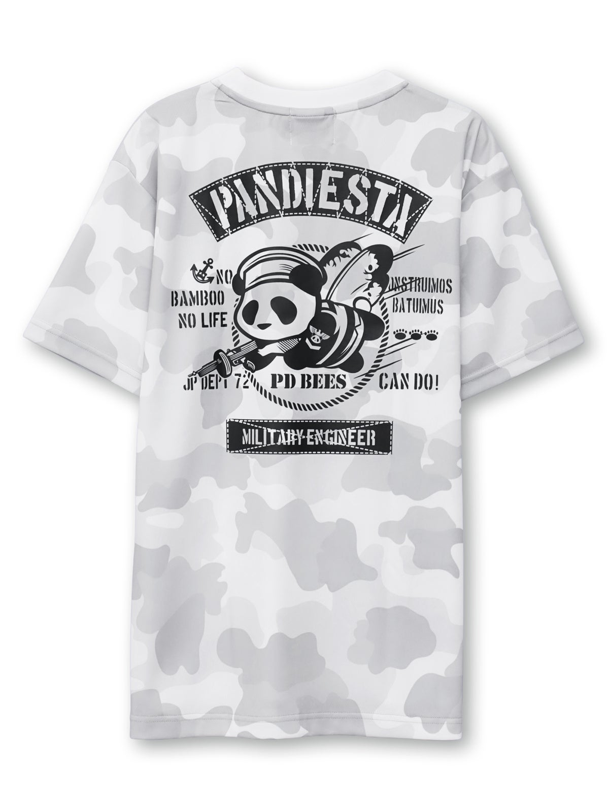 【PANDIESTA JAPAN】“シービーズパンダ”カモ柄DRYメッシュ素材Tシャツ