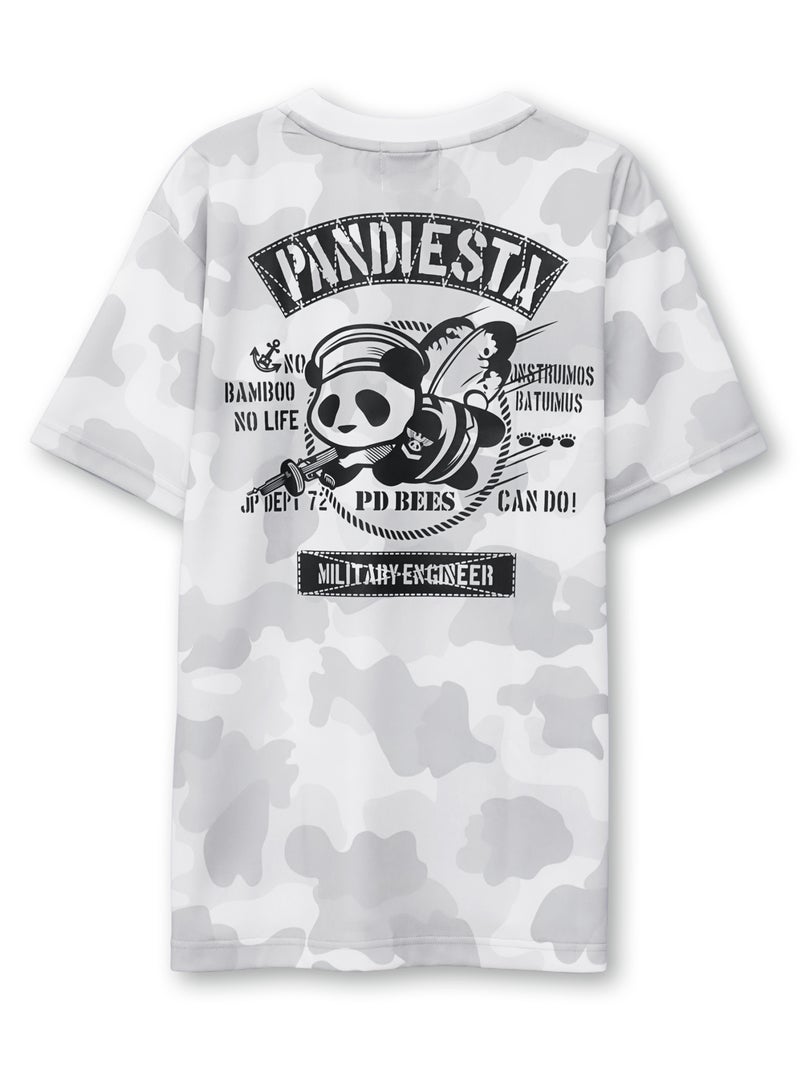 【PANDIESTA JAPAN】“シービーズパンダ”カモ柄DRYメッシュ素材Tシャツ
