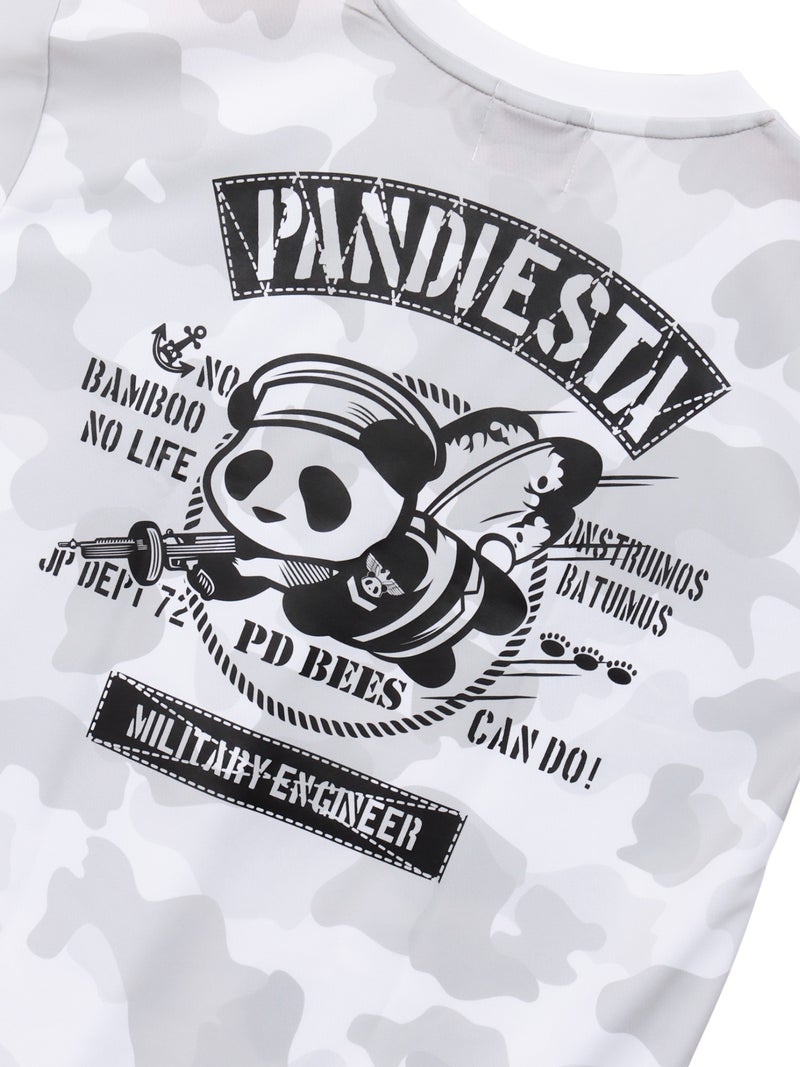 【PANDIESTA JAPAN】“シービーズパンダ”カモ柄DRYメッシュ素材Tシャツ