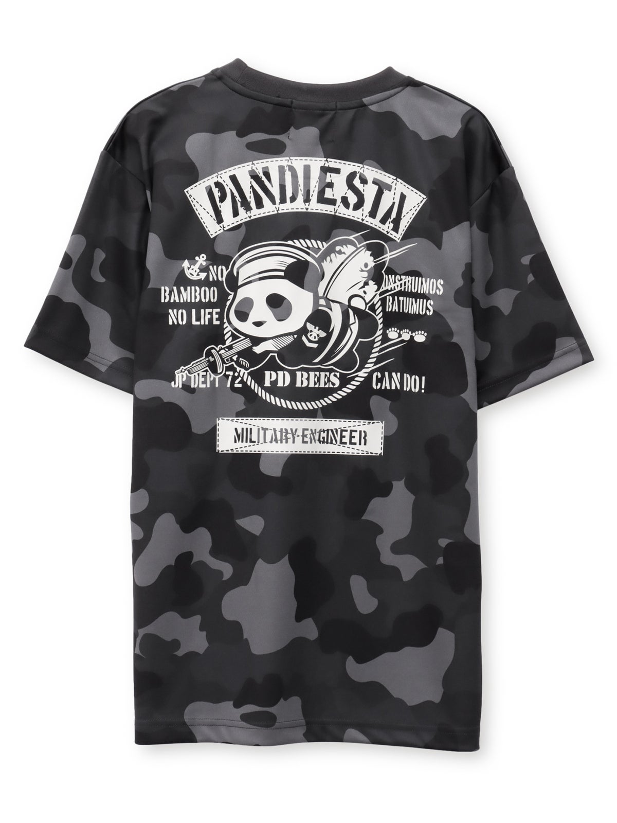 【PANDIESTA JAPAN】“シービーズパンダ”カモ柄DRYメッシュ素材Tシャツ