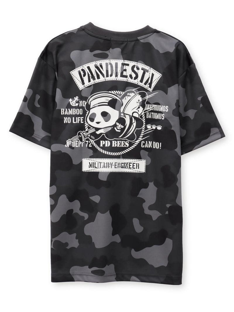 【PANDIESTA JAPAN】“シービーズパンダ”カモ柄DRYメッシュ素材Tシャツ