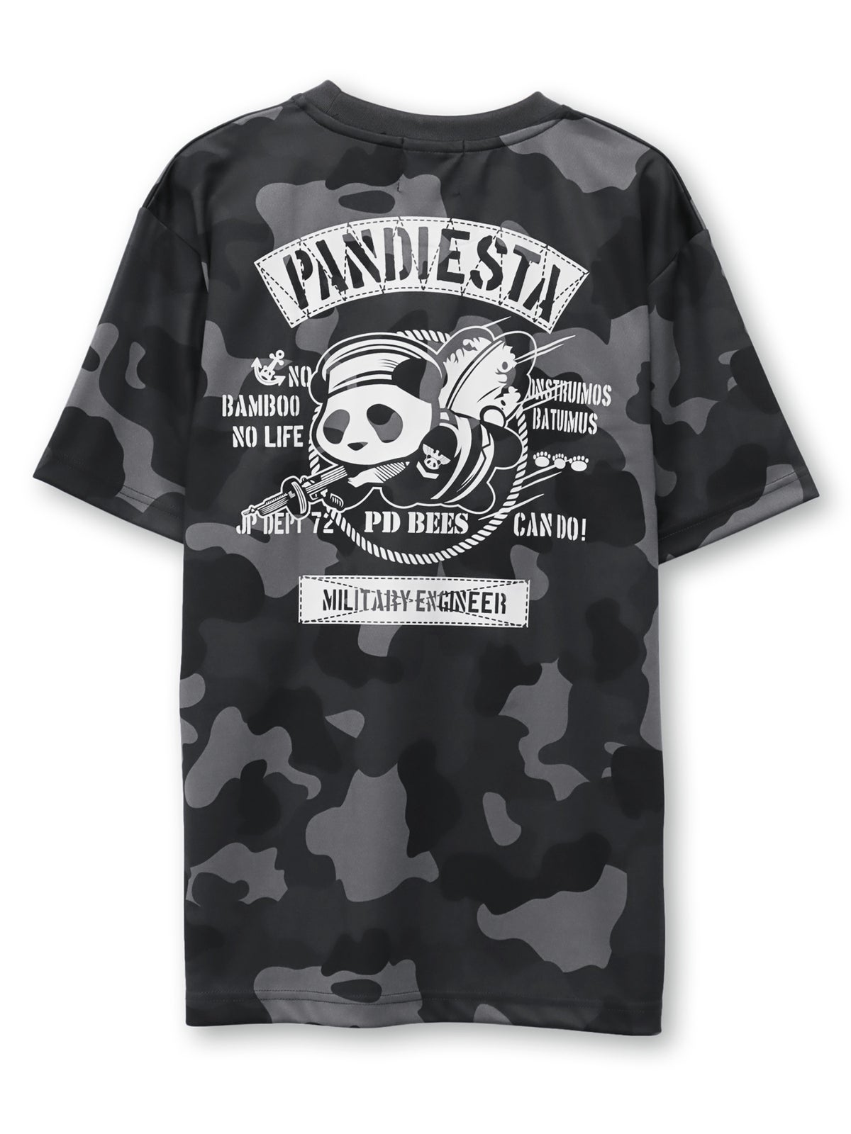 【PANDIESTA JAPAN】“シービーズパンダ”カモ柄DRYメッシュ素材Tシャツ