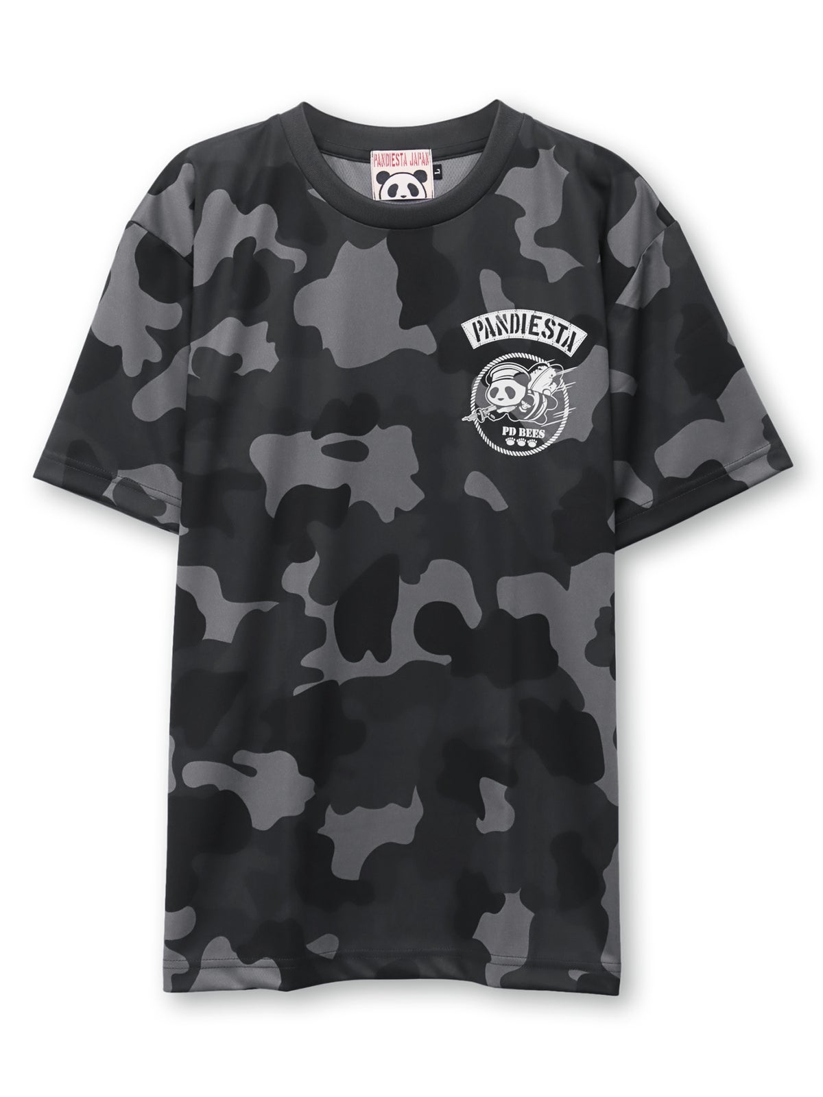 【PANDIESTA JAPAN】“シービーズパンダ”カモ柄DRYメッシュ素材Tシャツ