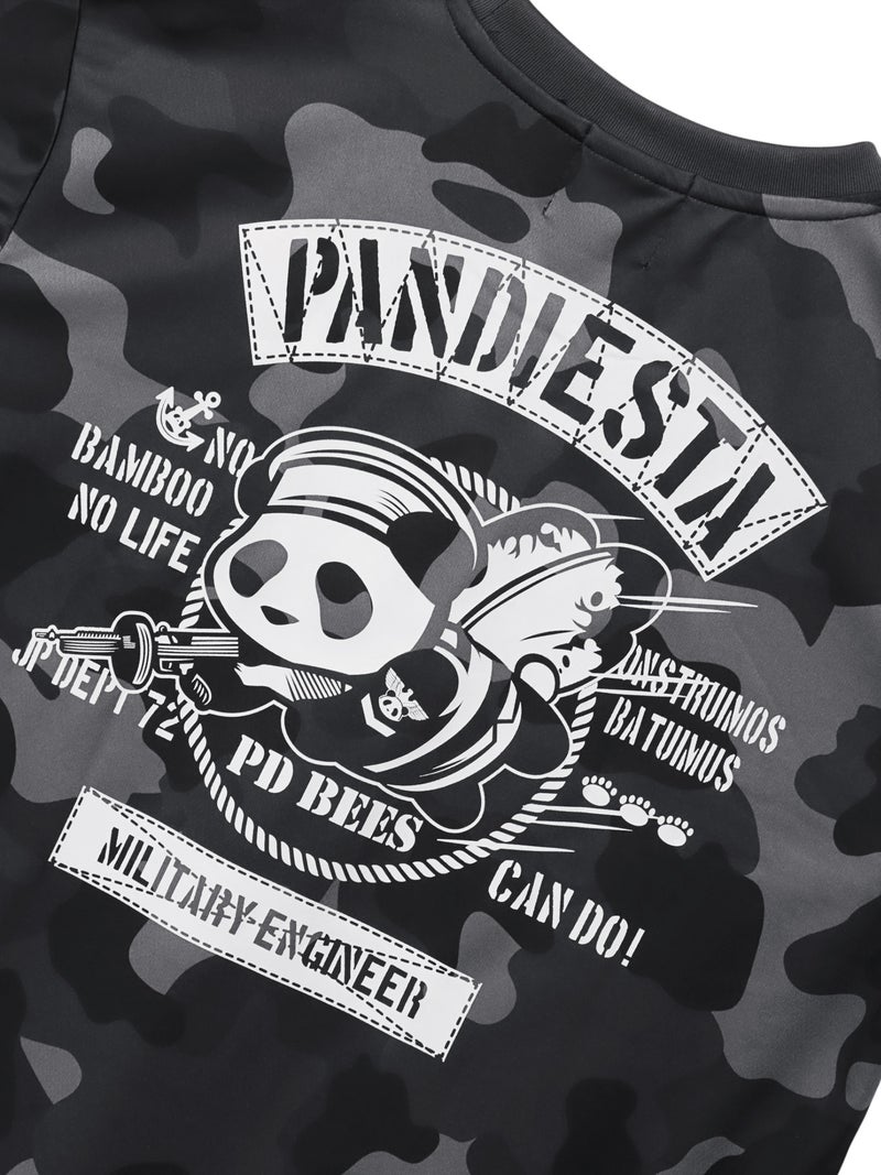 【PANDIESTA JAPAN】“シービーズパンダ”カモ柄DRYメッシュ素材Tシャツ