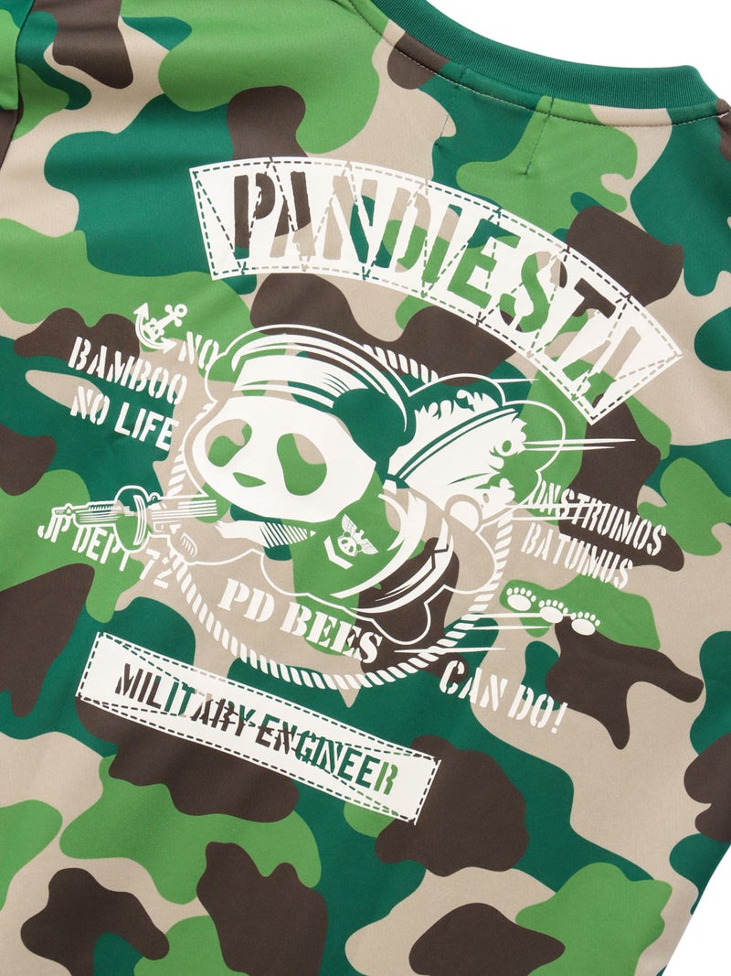 【PANDIESTA JAPAN】“シービーズパンダ”カモ柄DRYメッシュ素材Tシャツ