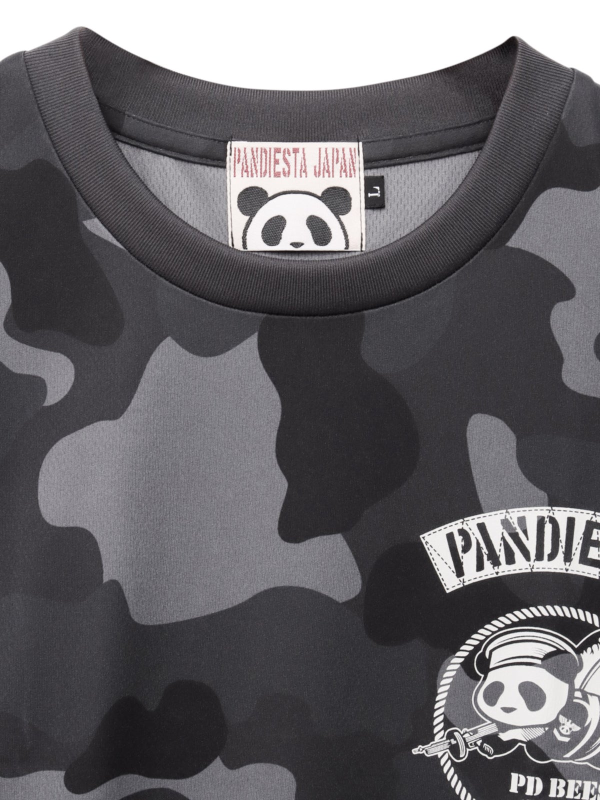 【PANDIESTA JAPAN】“シービーズパンダ”カモ柄DRYメッシュ素材Tシャツ