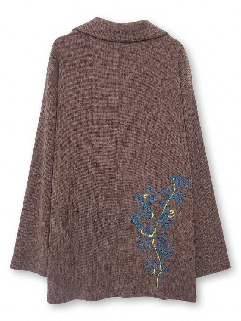 【雅結】桜刺繍入りテーラードジャケット