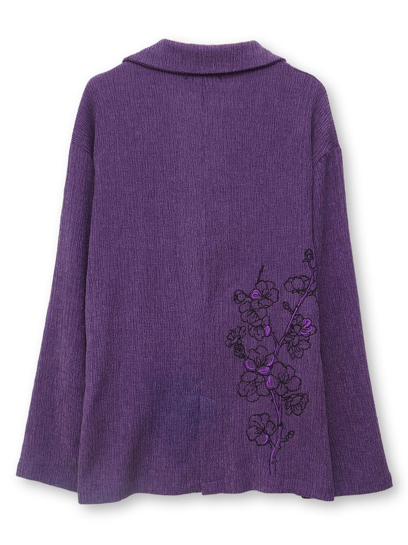 【雅結】桜刺繍入りテーラードジャケット
