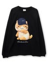 【NECOBUCHI-SAN】デニムキャップ猫渕さんプリントロンT