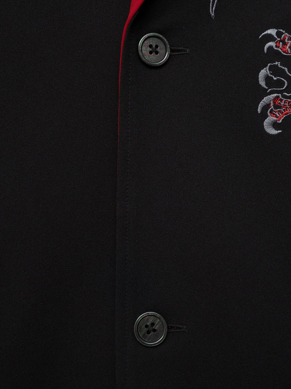 【雅結 -EN-】“八咫烏”刺繍入りキモノスリーブテーラードジャケット