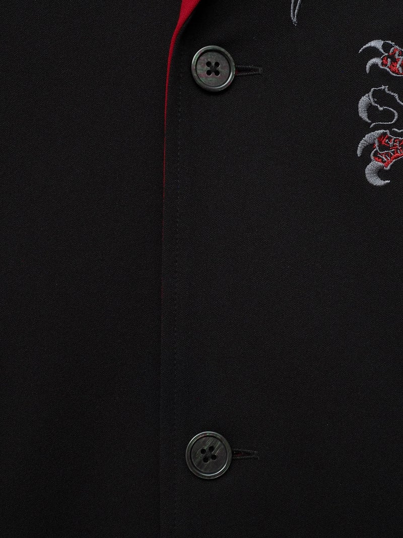 【雅結 -EN-】“八咫烏”刺繍入りキモノスリーブテーラードジャケット