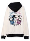 【SUMINEKO】“陰陽猫”総刺繍ZIPパーカー