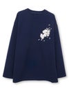 【雅結】九尾 刺繍入りBIGシルエットロンT