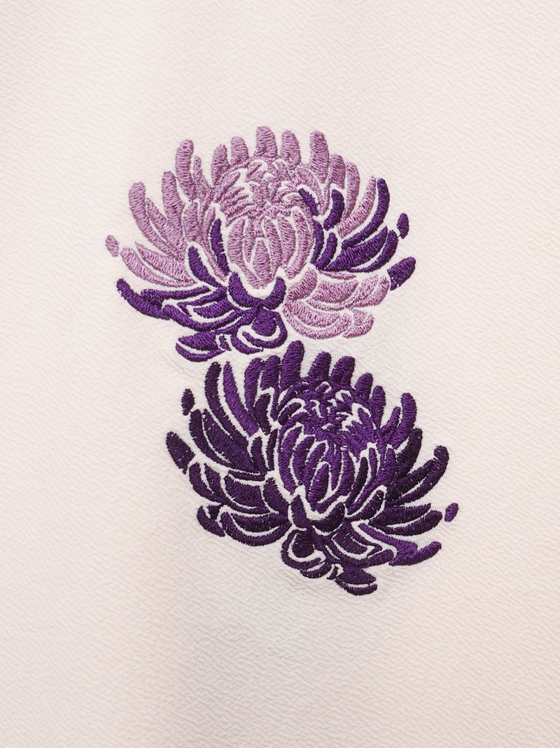 【雅結】菊 刺繍入りBIGシルエットロンT