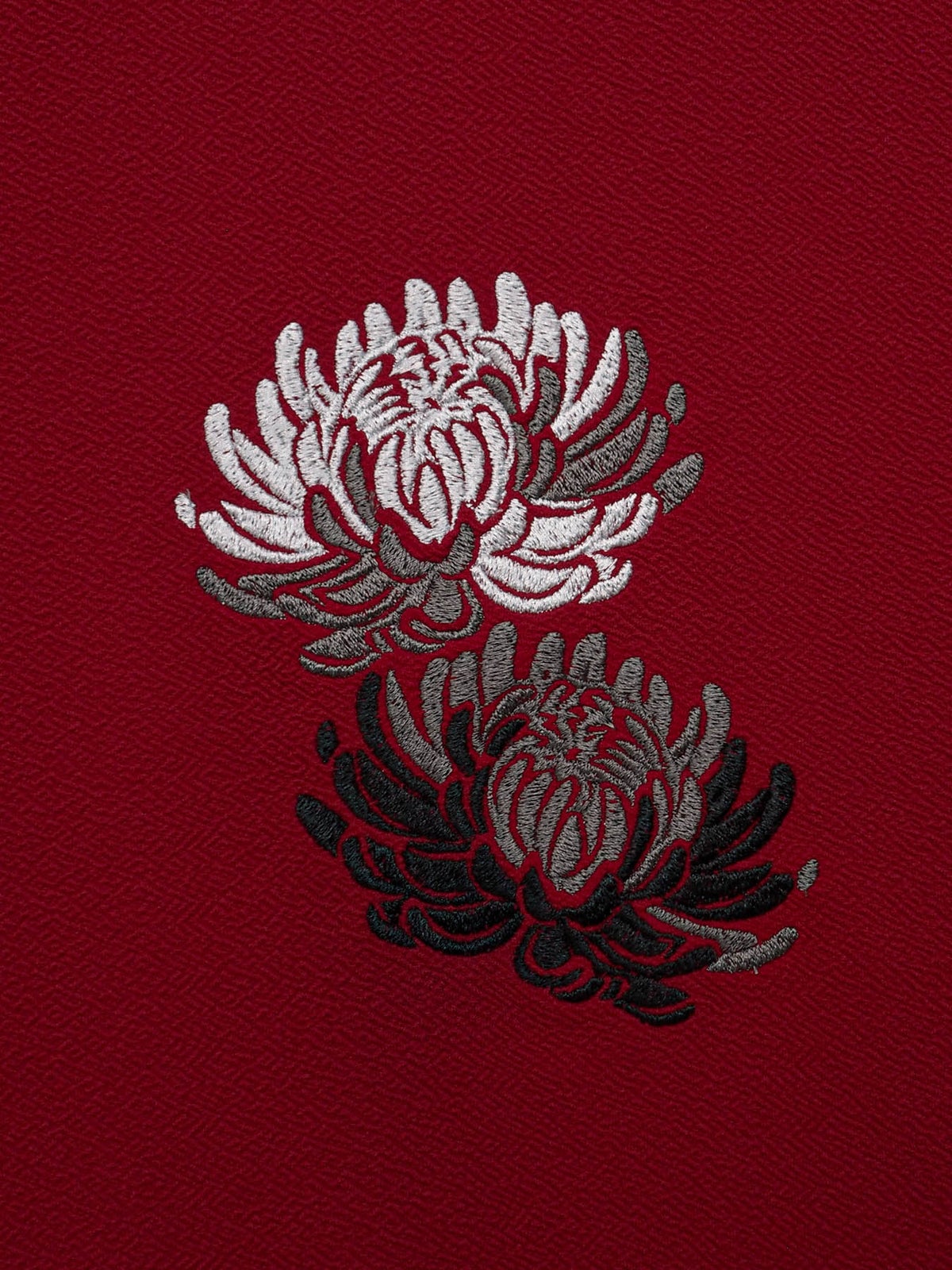 【雅結】菊 刺繍入りBIGシルエットロンT