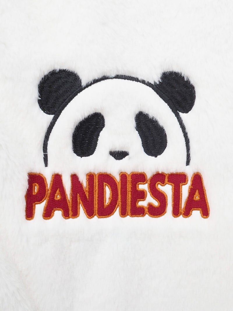 【PANDIESTA JAPAN】“ひょっこりパンダ”切替フェイクファーなりきりZIPパーカー