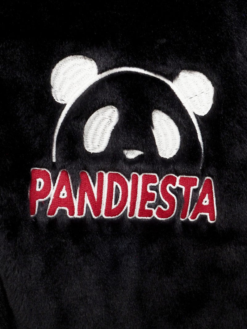 【PANDIESTA JAPAN】“ひょっこりパンダ”切替フェイクファーなりきりZIPパーカー