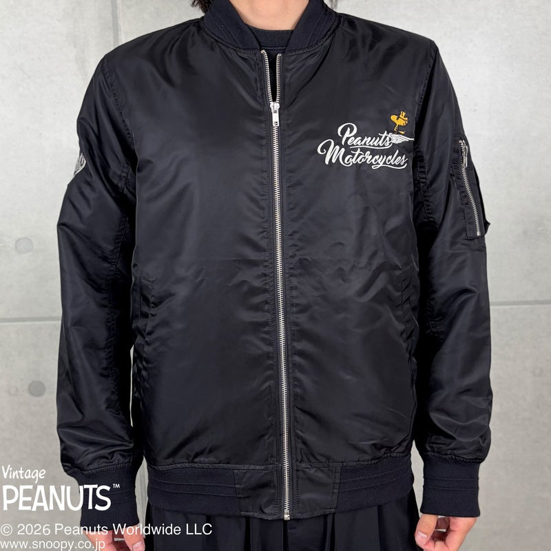 【SNOOPY×Flag Staff】PEANUTS MOTORCYCLE MA-1
