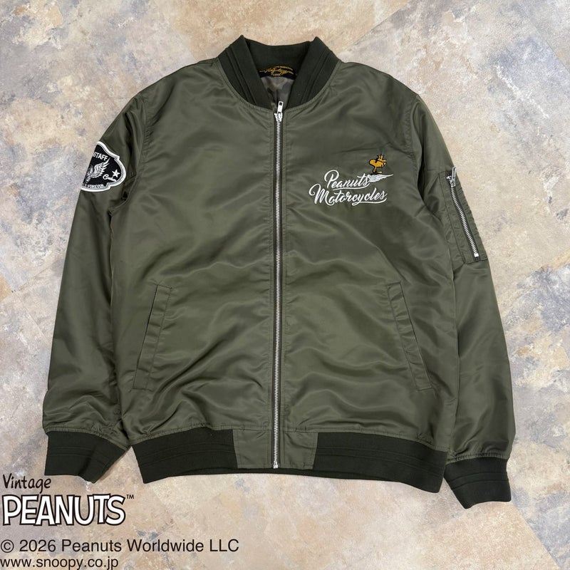 【SNOOPY×Flag Staff】PEANUTS MOTORCYCLE MA-1