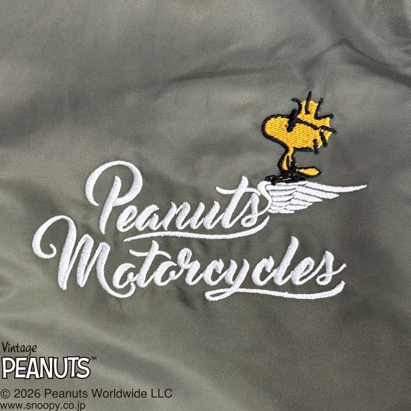 【SNOOPY×Flag Staff】PEANUTS MOTORCYCLE MA-1