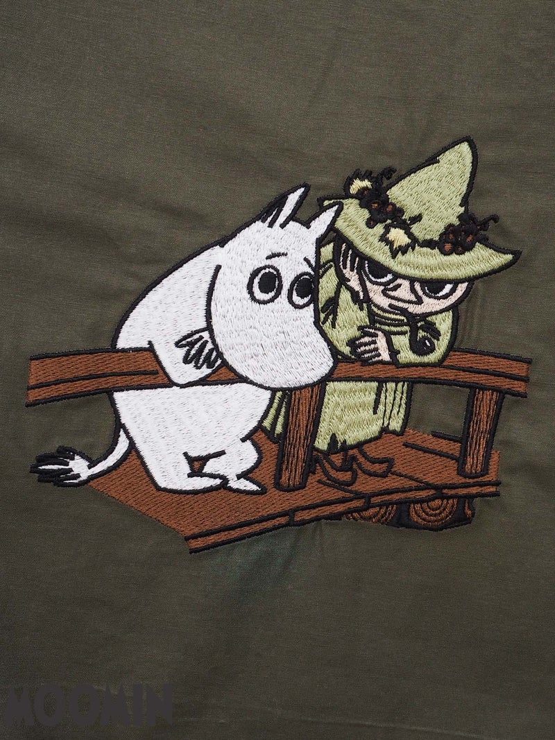 【JUICY×MOOMIN】“MOOMIN”刺繍入りバルーンパンツ