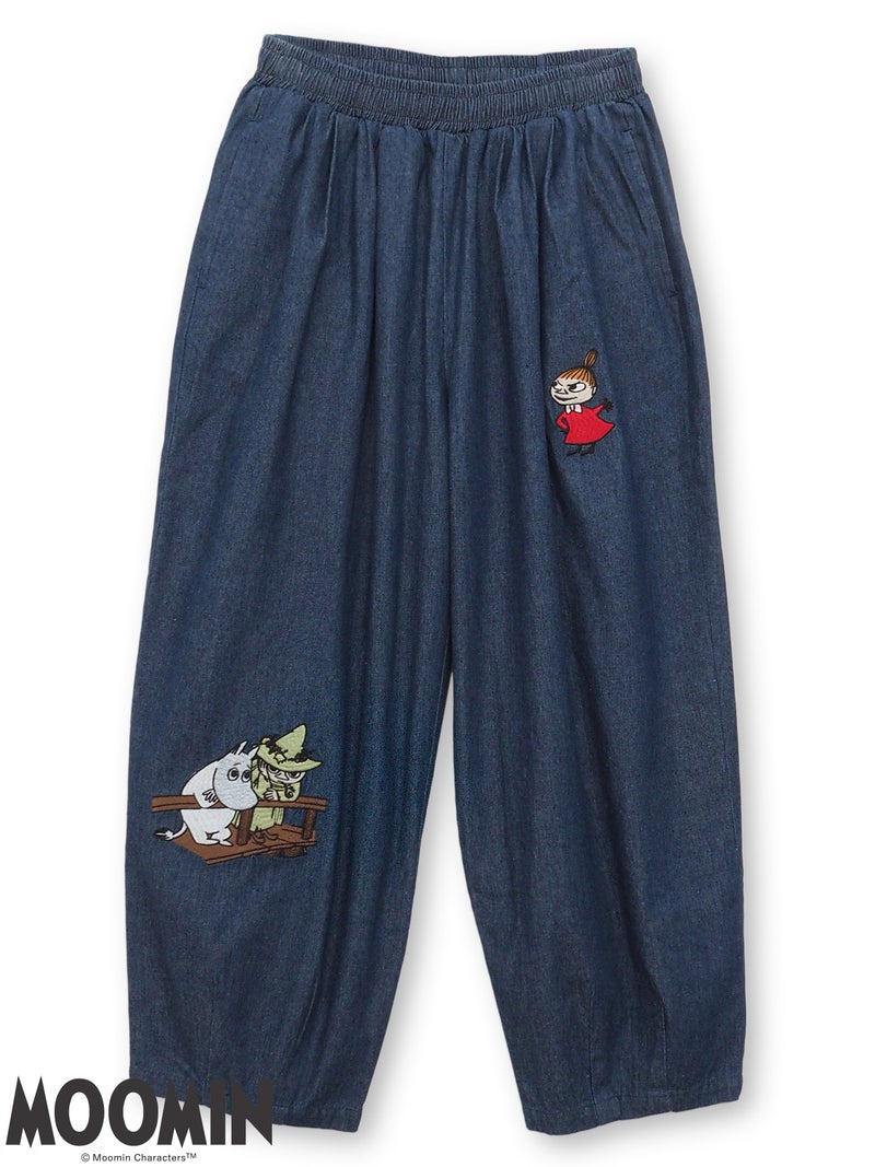 【JUICY×MOOMIN】“MOOMIN”刺繍入りバルーンパンツ