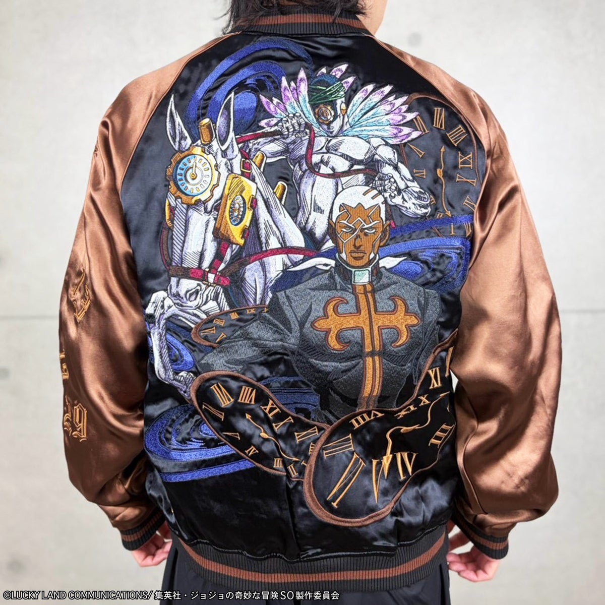 【絡繰魂・粋×ジョジョの奇妙な冒険】エンリコ・P&DIO リバーシブルスカジャン