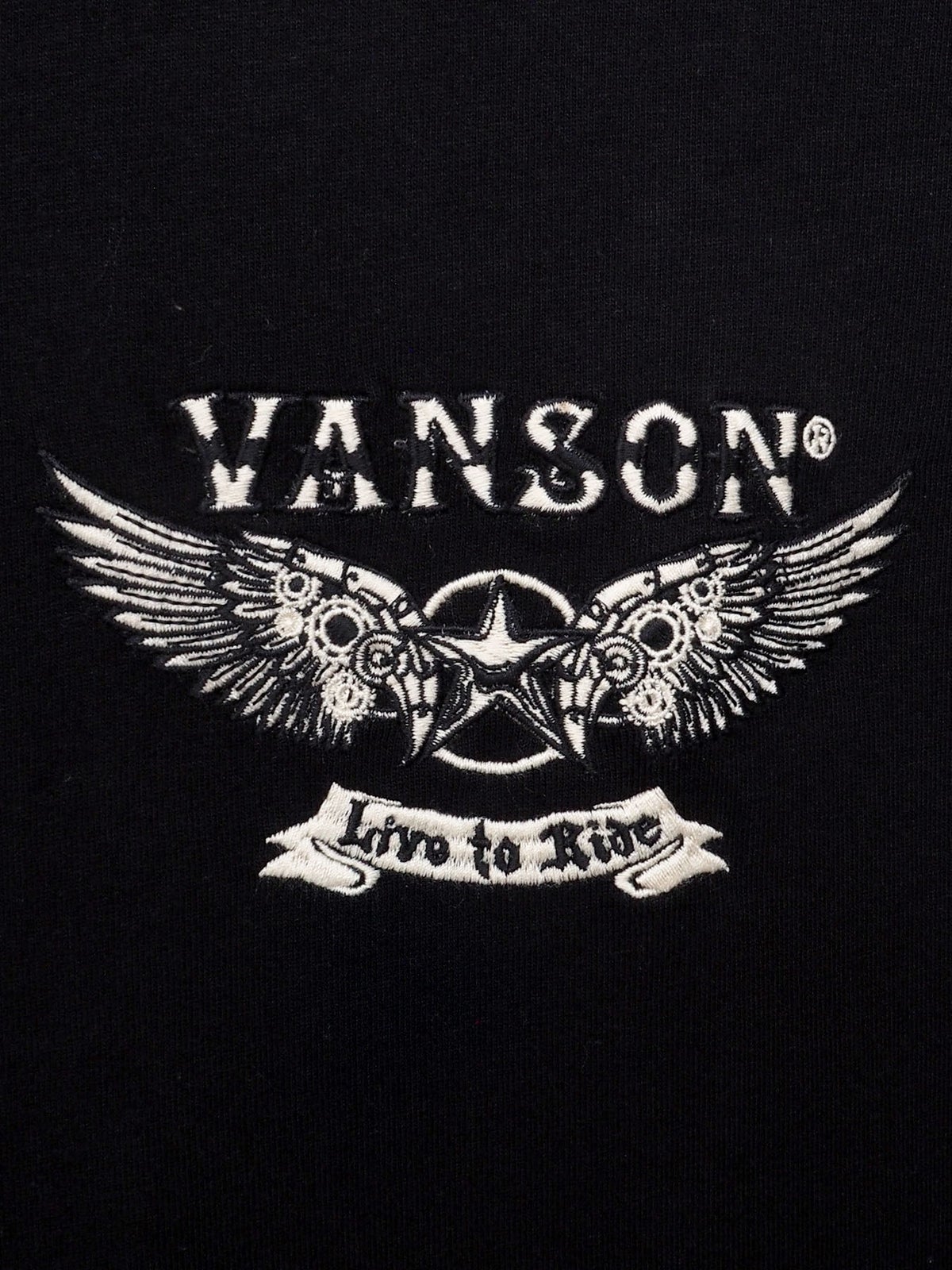 【VANSON】フライングスター刺繍入りロンT