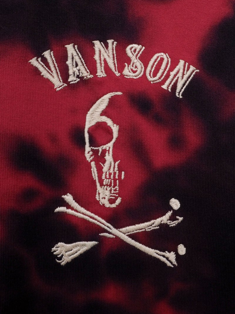 【VANSON】スカル 刺繍入りロンT