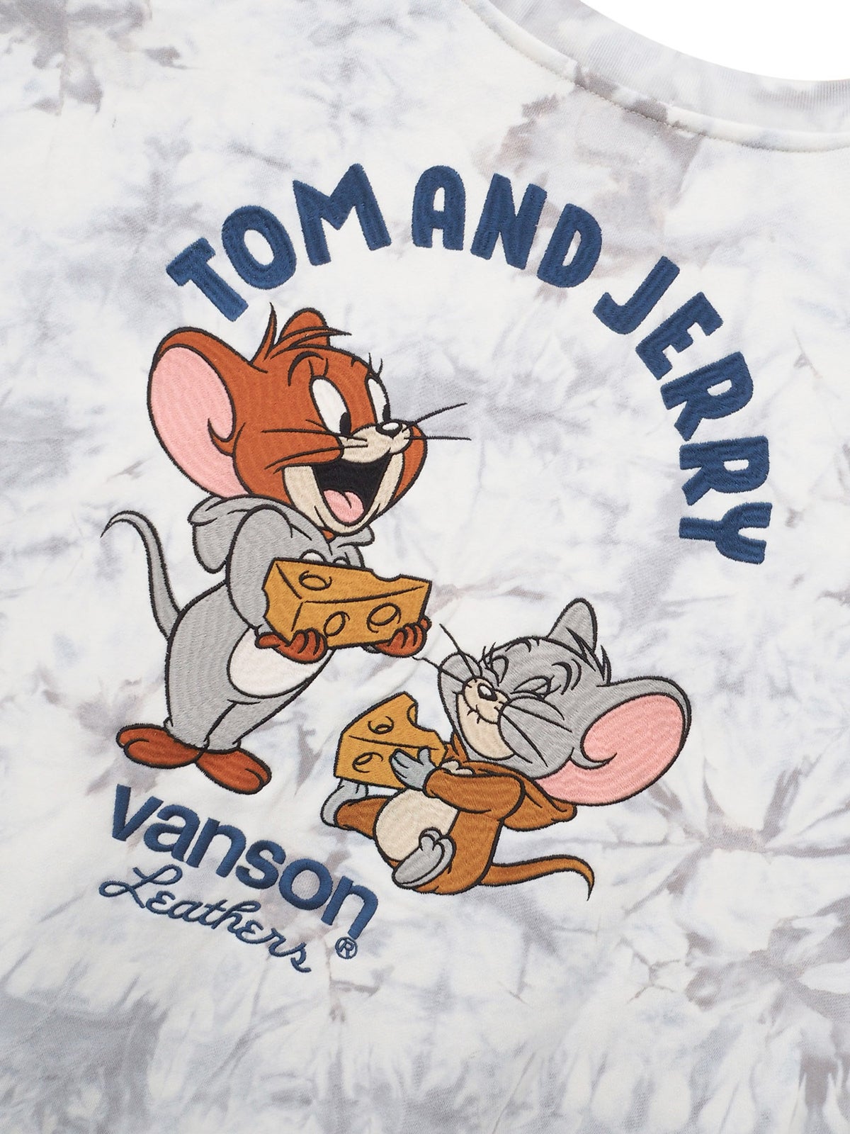  【VANSON×TOM and JERRY】“ジェリー＆タフィー”刺繍入りBIGトレーナー