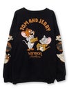  【VANSON×TOM and JERRY】“ジェリー＆タフィー”刺繍入りBIGトレーナー
