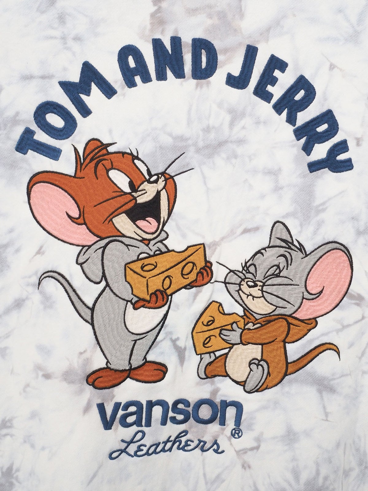  【VANSON×TOM and JERRY】“ジェリー＆タフィー”刺繍入りBIGトレーナー