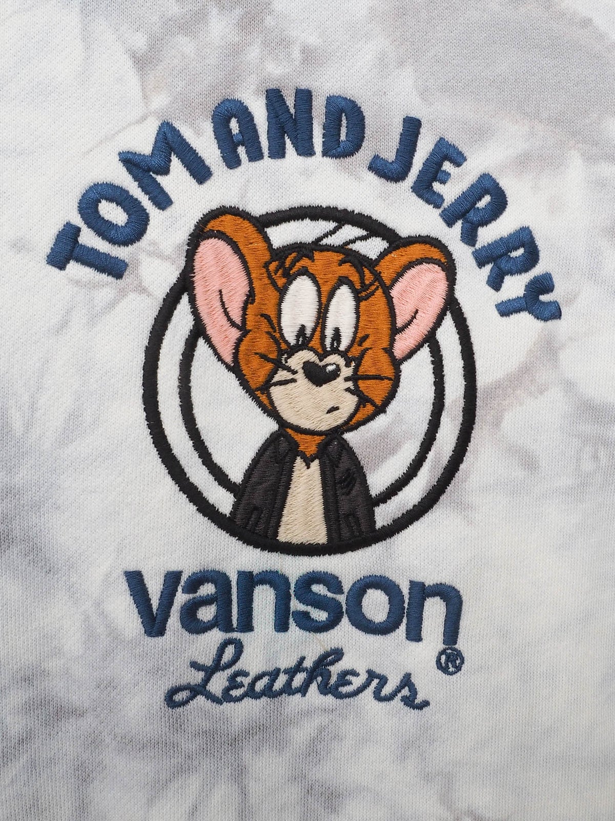  【VANSON×TOM and JERRY】“ジェリー＆タフィー”刺繍入りBIGトレーナー