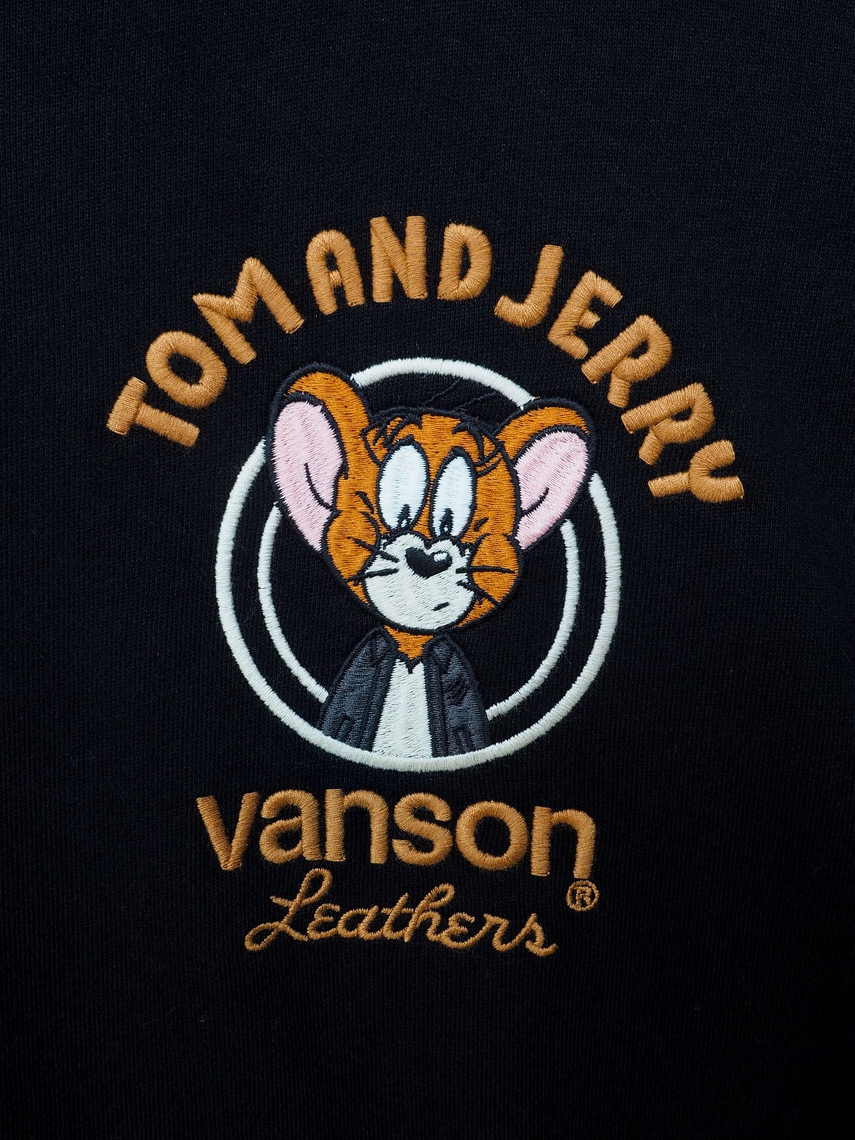  【VANSON×TOM and JERRY】“ジェリー＆タフィー”刺繍入りBIGトレーナー