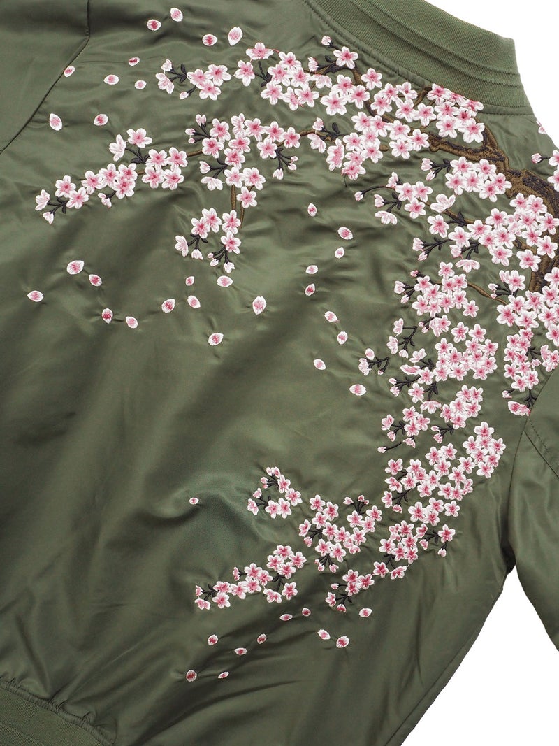【絡繰魂】桜刺繍入りMA-1