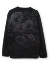 【絡繰魂・漆】“龍神”総刺繍フェイクスウェードロンT
