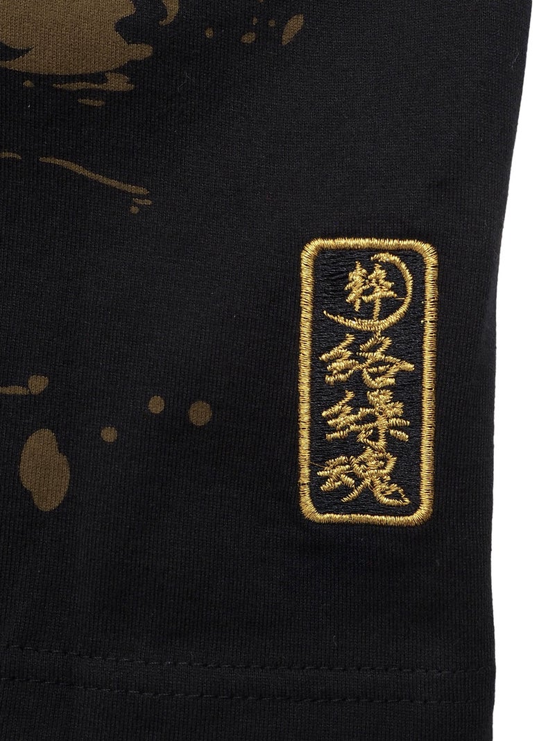 【絡繰魂・粋】“龍桜”刺繍入りロンT