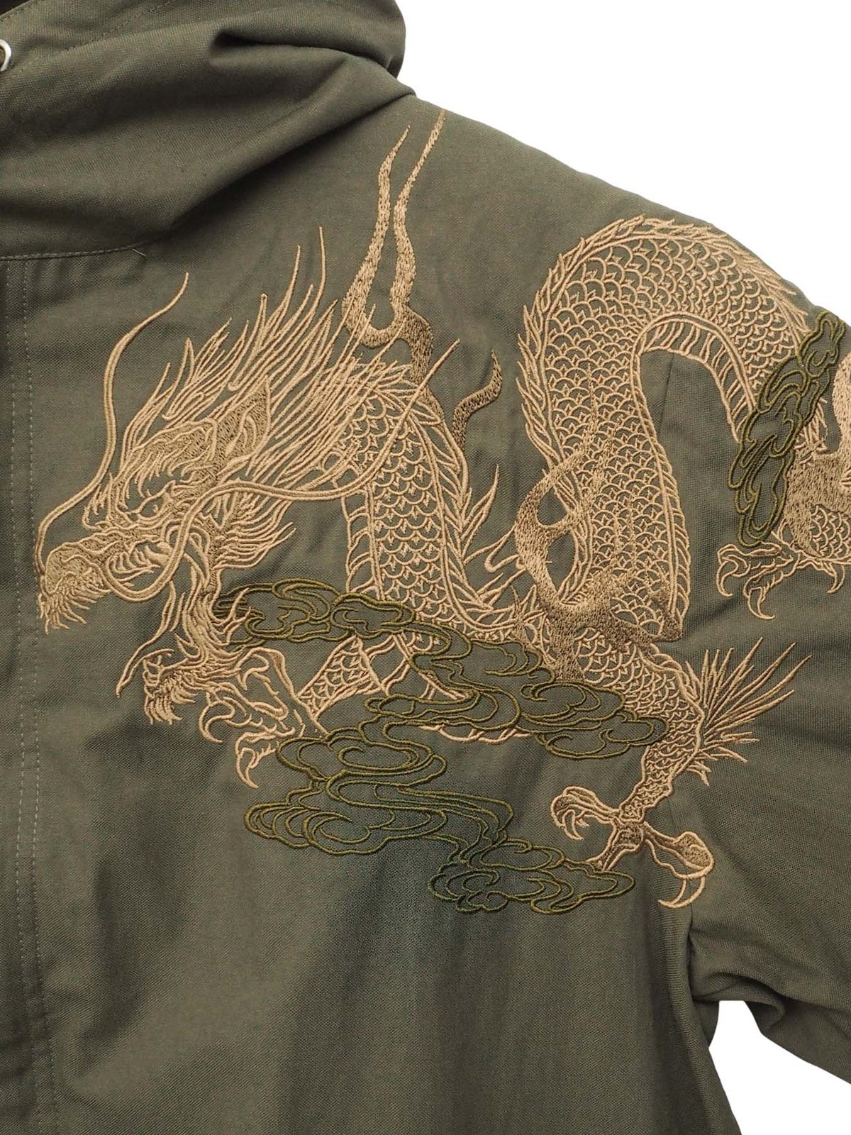 【絡繰魂・粋】“月光龍”総刺繍3WAYモッズコート
