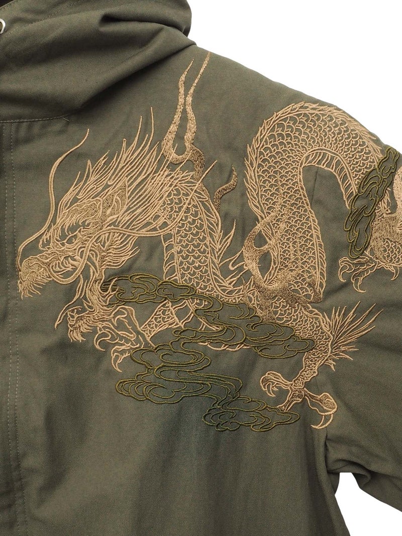 【絡繰魂・粋】“月光龍”総刺繍3WAYモッズコート