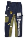 【PANDIESTA JAPAN】デニム切替 ミリタリー風パンツ
