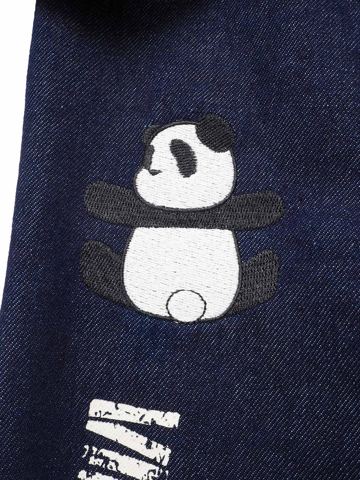 【PANDIESTA JAPAN】デニム切替 ミリタリー風パンツ