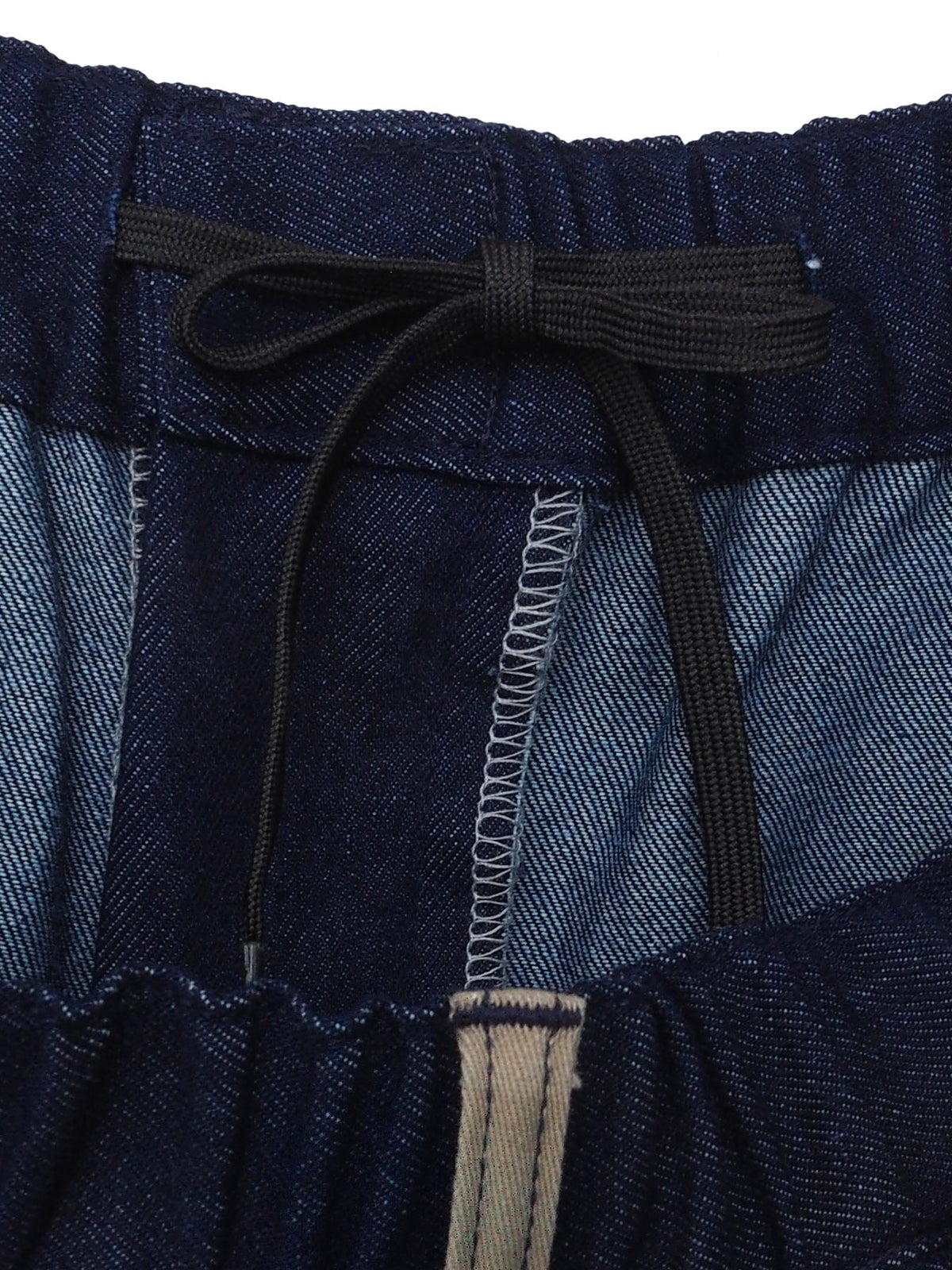 【PANDIESTA JAPAN】デニム切替 ミリタリー風パンツ