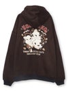 【SUMINEKO】“ちびネコ”総刺繍フェイクスウェードBIG ZIPパーカー